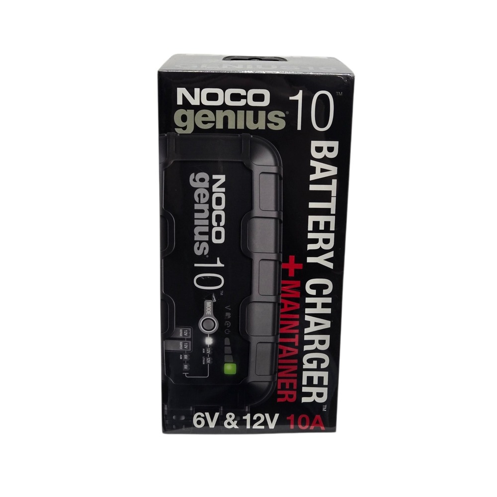 NOCO GENIUS10 10A 6V 12V Smart Battery Charger Maintainer & Desulfator Black NEW